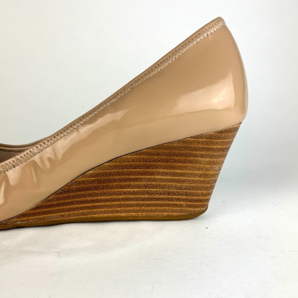 Cole Haan Grand.OS Patent Leather Wedge Pumps - Size 9B - Picture 10 of 11